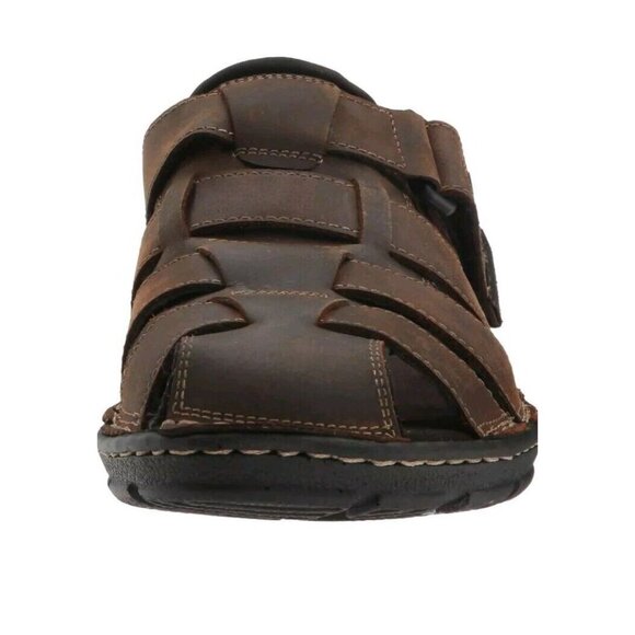 Rockport Sandals Mens 10 M Darwyn Fishermen Brown Leather Closed Toe Shoes NEW - Picture 5 of 13